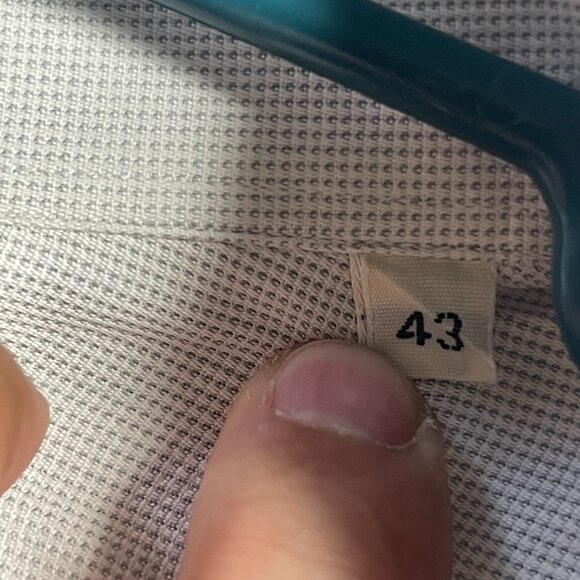 Baldessarini Hugo Boss Dress Shirt Size 43 White 100% Cotton Button Up - Picture 4 of 5